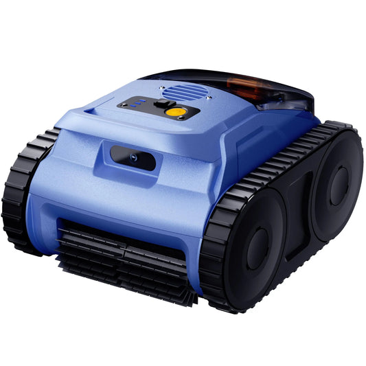 Cordless Robotic Pool Vacuum Sky Blue 150-Min Runtime