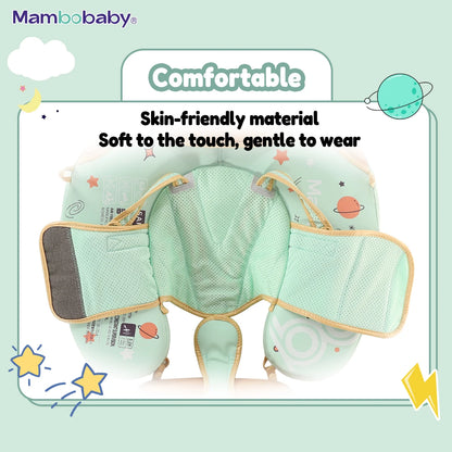 Baby Swim Float Light Green with Canopy and Safety Strap