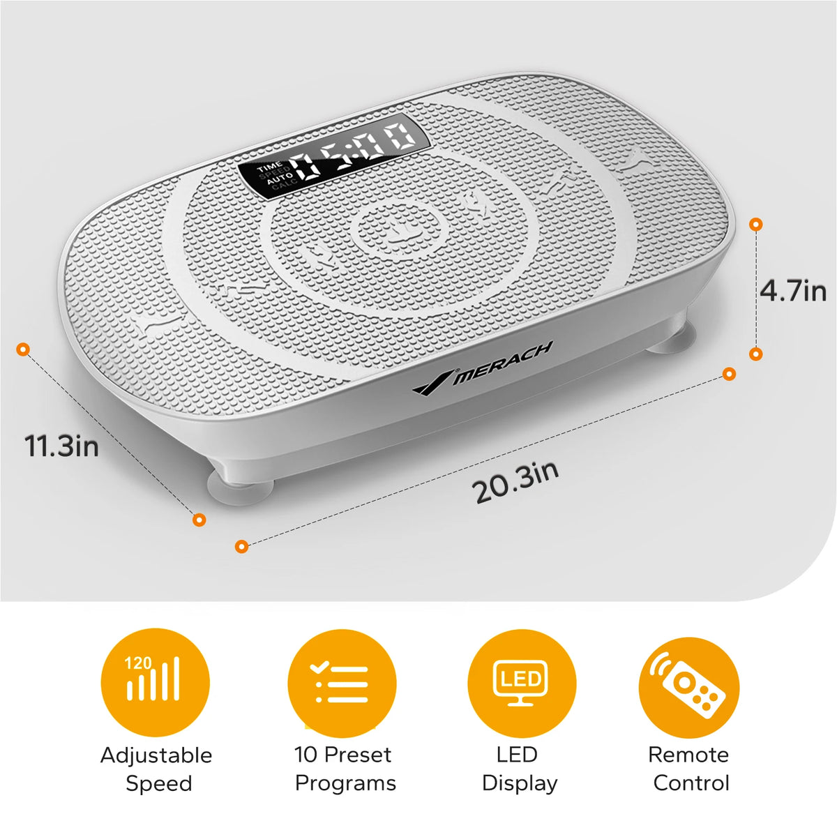 Vibration Plate Exercise Machine Whole Body Workout Platform