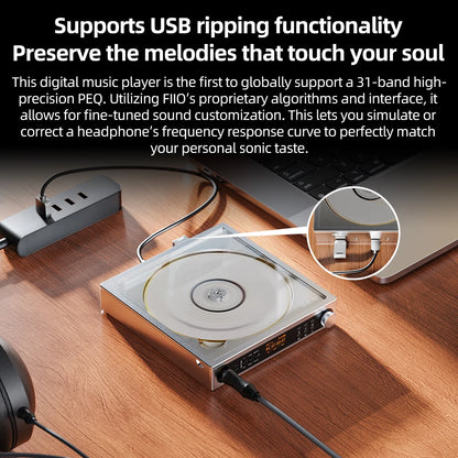 Portable Stereo CD Player with High-Power HiFi Output