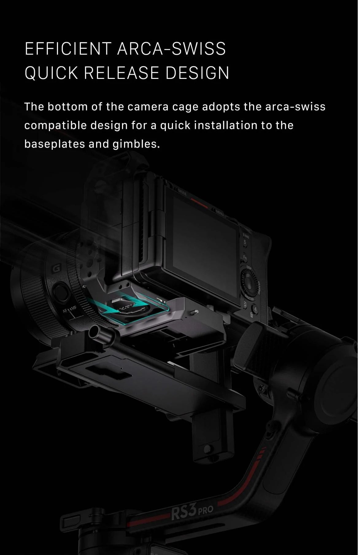 Grey FX3/FX30 Compact Camera Cage Frame