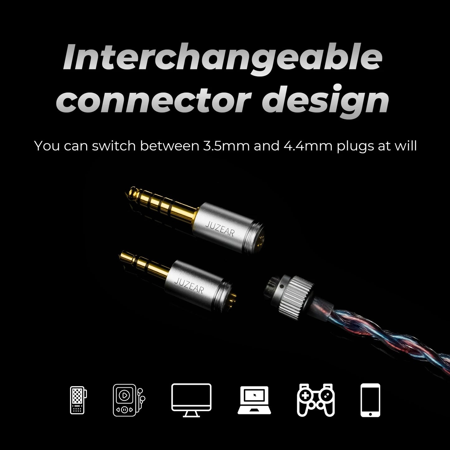 Audiophile Hybrid In-Ear Monitors with Replaceable Plugs