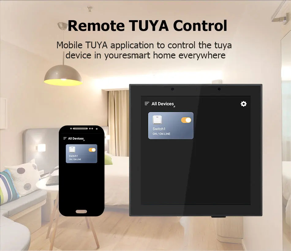 4-Inch Smart Wall Amplifier with WiFi Android 11 & Alexa