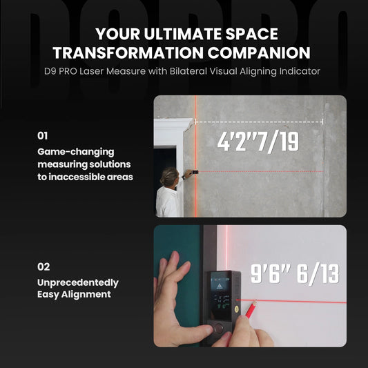 100M Laser Distance Measure with Bluetooth and Visual Aligning