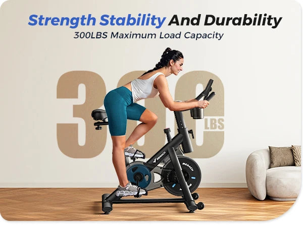 Indoor Exercise Bike with Tablet Mount & Low Noise