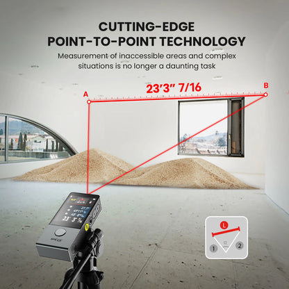 100M Laser Distance Measure with Bluetooth and Visual Aligning