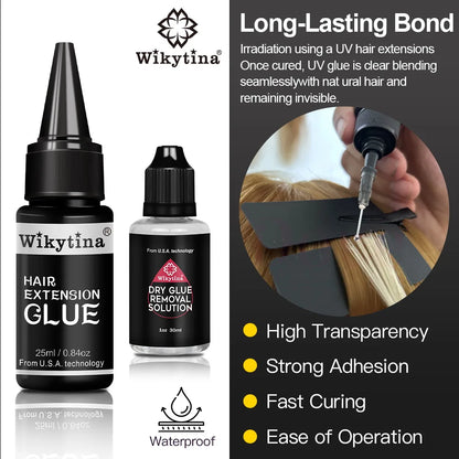 Advanced Hair Extension Kit with UV Machine