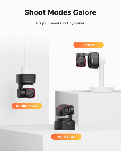 4K AI Tracking Webcam with Gesture Control and Microphone