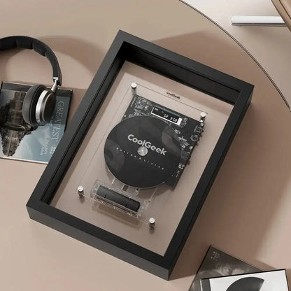 Vertical CD Player with Bluetooth 5.0 and Transparent Design