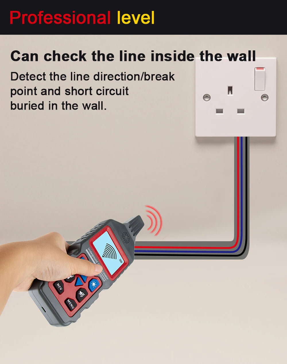 Electrical Line and Pipeline Locator Detector Tool