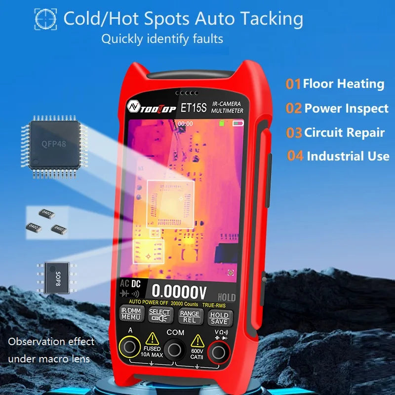 3.5 Inch Thermal Imager with Macro Lens Precision Electrical Scanner
