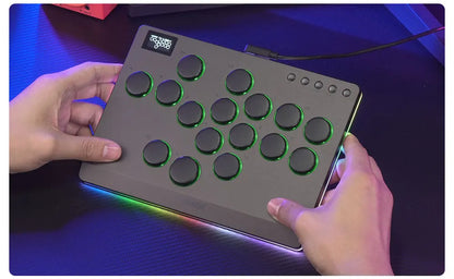Compact Hitbox Style Arcade Controller in Dark Grey Finish