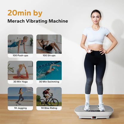 Vibration Plate Exercise Machine Whole Body Workout Platform