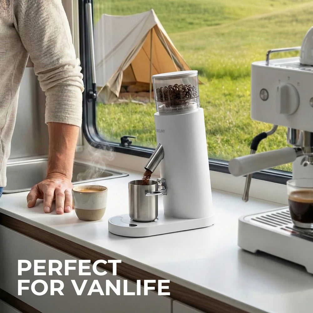 USB-C Rechargeable Coffee Grinder 60 Settings Stainless Steel Burr
