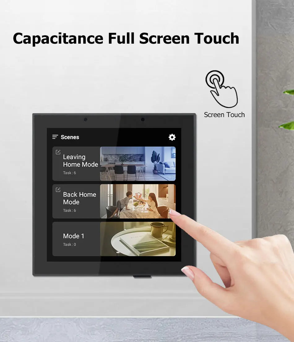 4-Inch Smart Wall Amplifier with WiFi Android 11 & Alexa