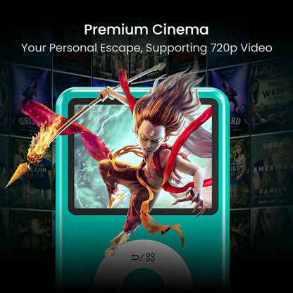 HiFi MP3 Player with Bluetooth Video FM Radio 128GB Storage