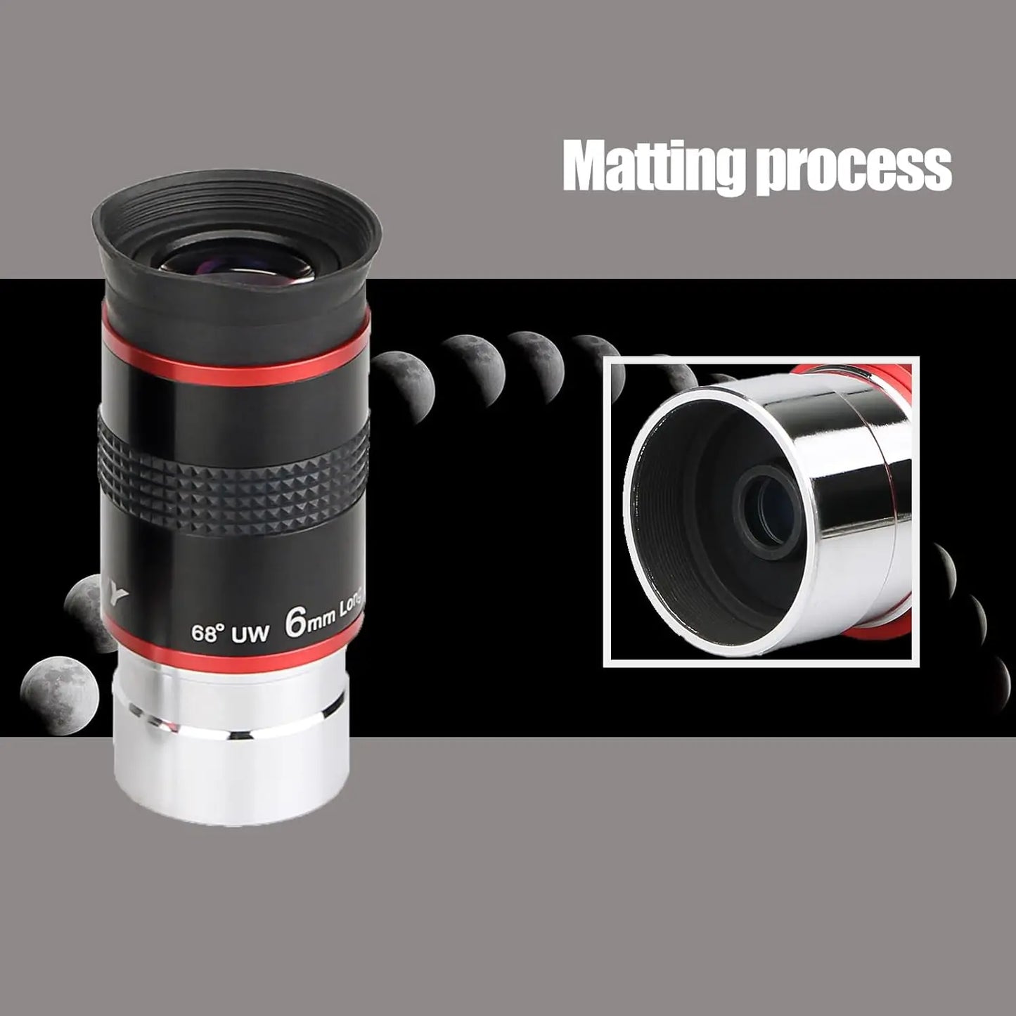 1.25-Inch 68 Degree UWA Telescope Eyepiece Set 4-Piece