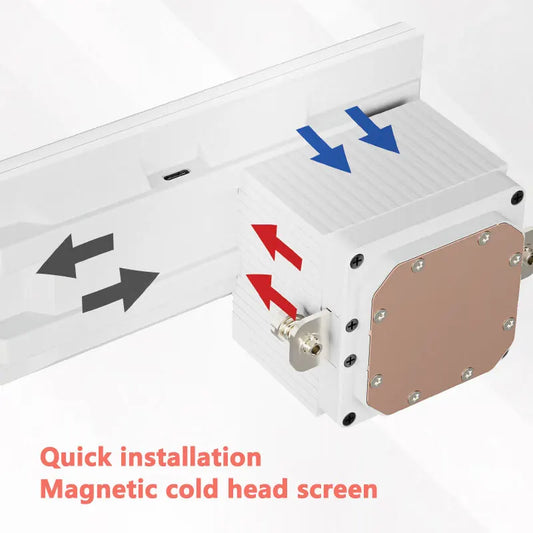 360 ARGB AIO CPU Cooler White with Custom LCD Display