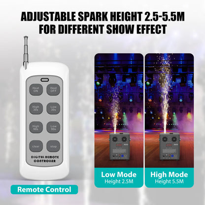 700W Cold Spark Machine DMX Wireless DJ Party