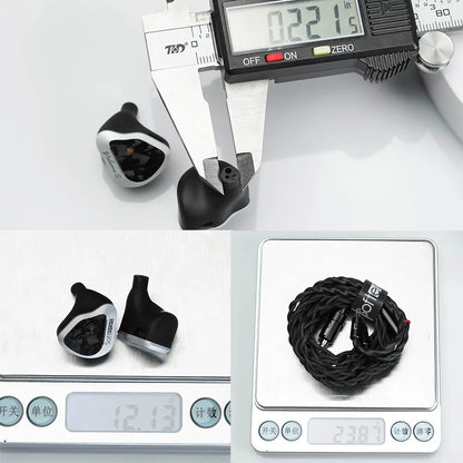 Hybrid In-Ear Earphones 2DD+2BA Dual Tuning Modes