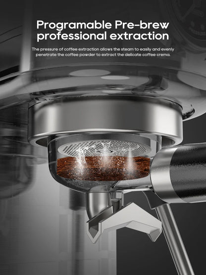 20Bar Semi-Automatic Espresso Machine Adjustable Temperature