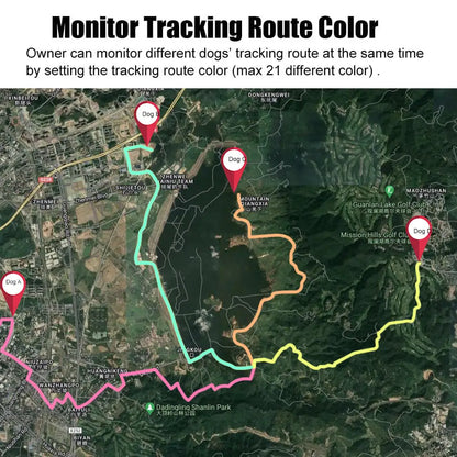 Hunting Dog GPS Tracker with 4000mAh Battery Blue
