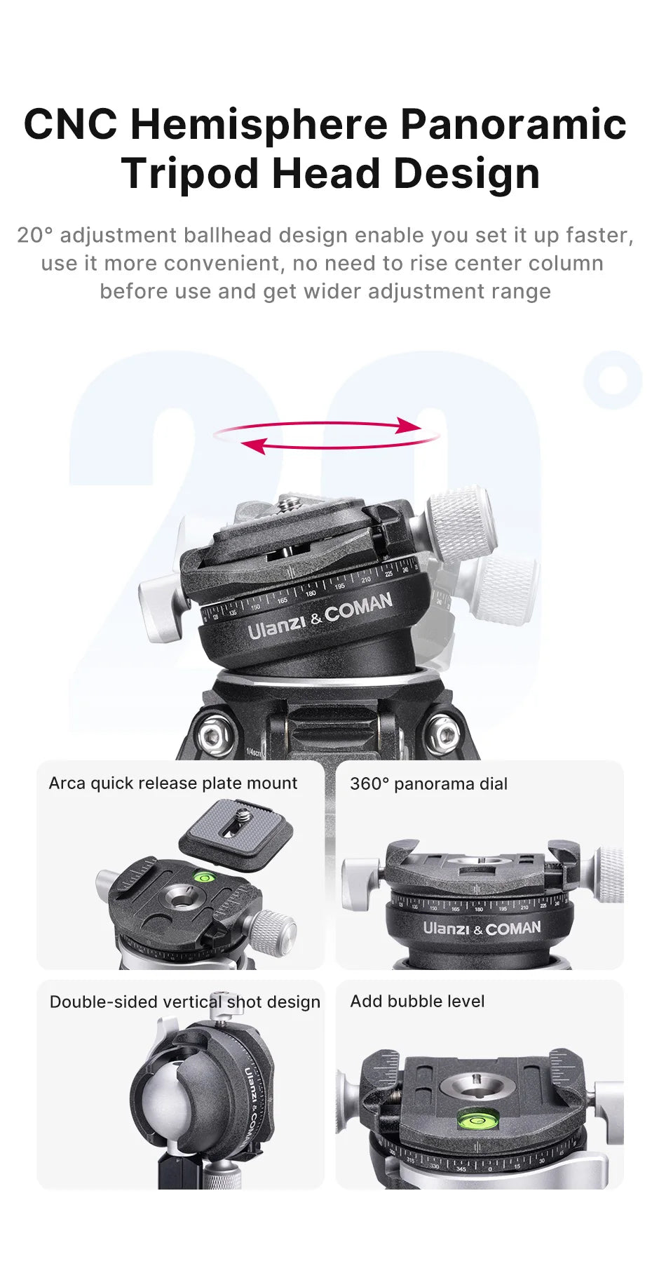 Carbon Fiber Tripod with ST 27 Holder  Lightweight Travel