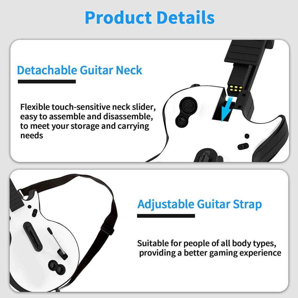 PC PS3 Wireless Guitar Controller for Music Rhythm Games