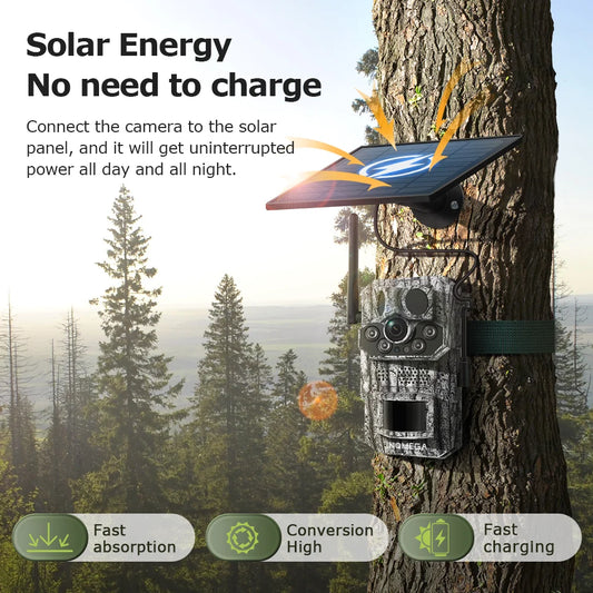Motion Activated 5MP Outdoor Camera 4G Solar 32GB