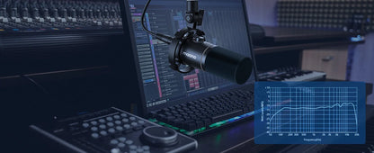 Pro USB Podcast Microphone with Tap to Mute Black
