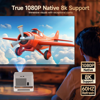 900 ANSI 1080p Laser Projector with Auto Focus & WiFi6