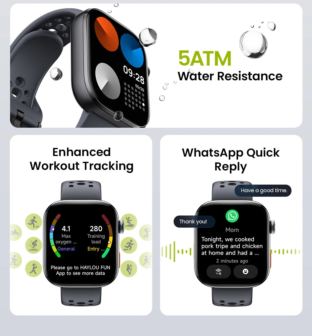 1.97 Inch AMOLED GPS Smartwatch with Compass and 5ATM