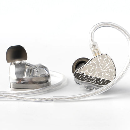 6 Driver Tribrid IEM 4.4mm HiFi Audiophile Earphones