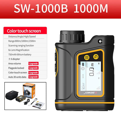 Portable 1000m Laser Distance Meter Telescope Rangefinder