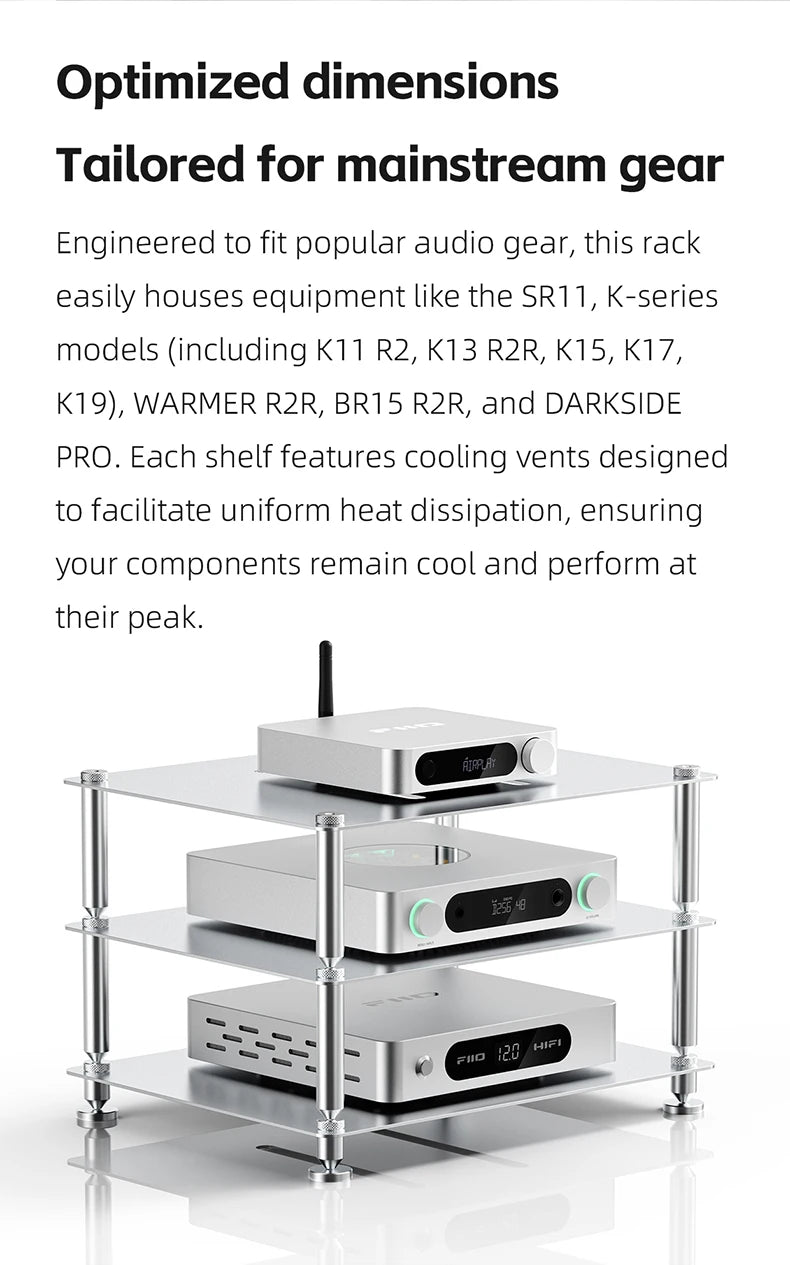 Modular Desktop HiFi Equipment Rack CD Decoder Amplifier Stand