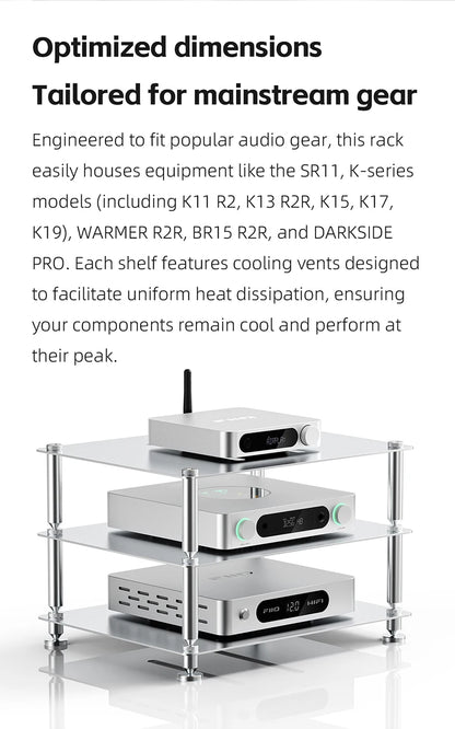 Modular Desktop HiFi Equipment Rack CD Decoder Amplifier Stand