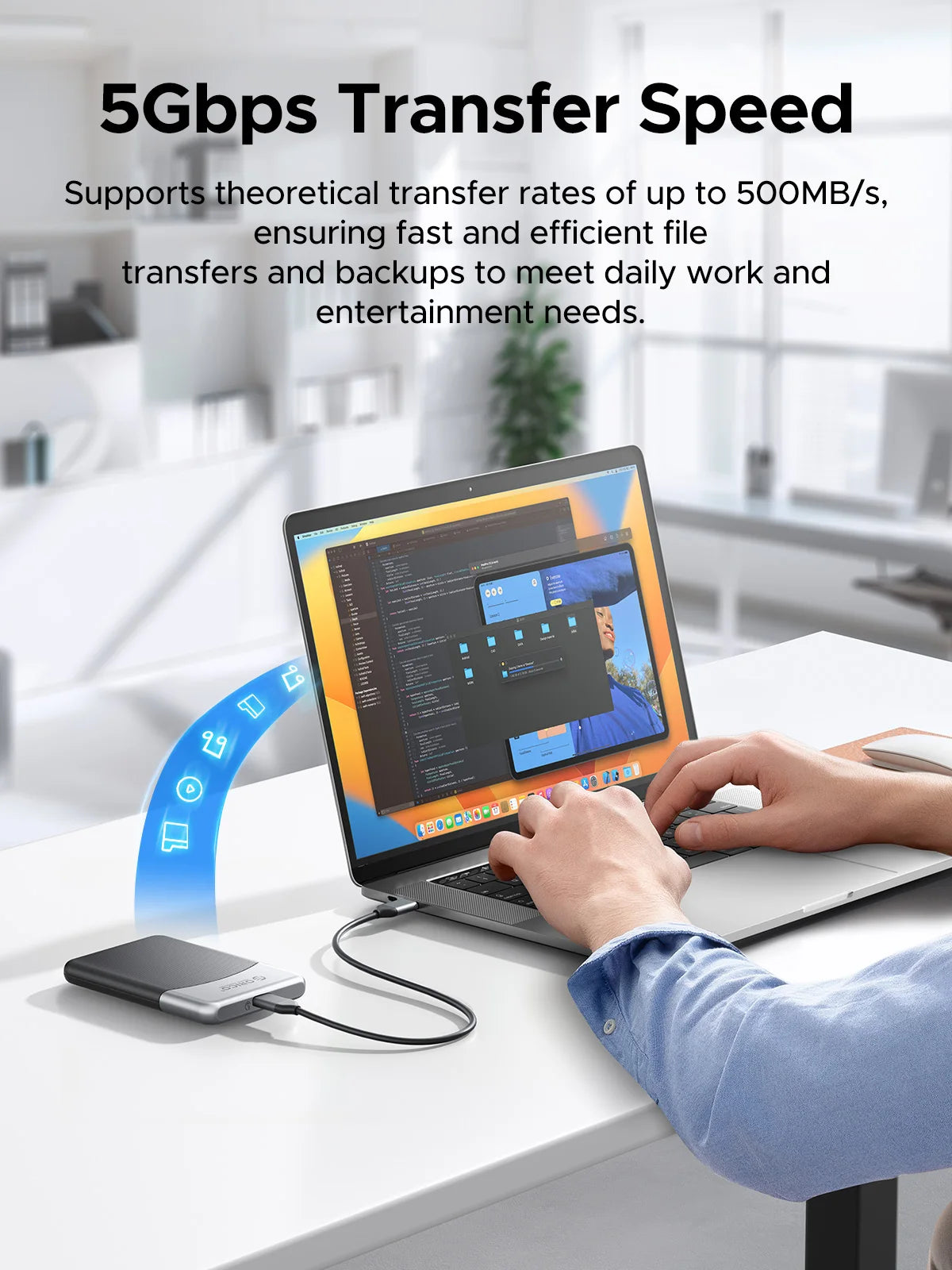 ORICO M5Plus 2TB M5PLUS USB-C Portable Solid State Drive