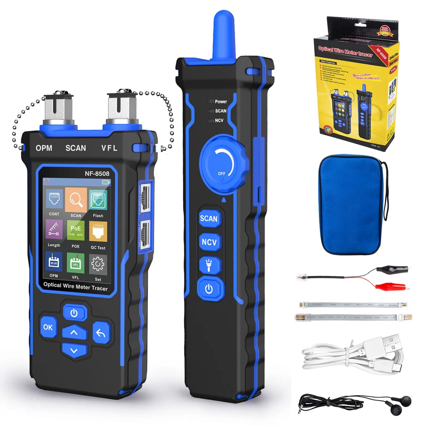 Digital Network Line Finder with PoE Checker & Cable Tracker