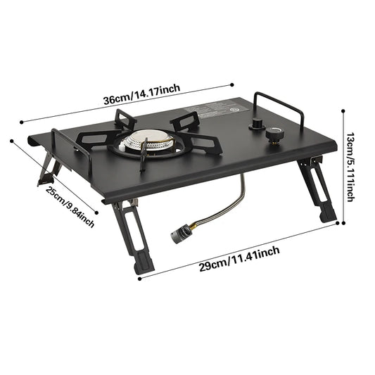 Compact Outdoor Gas Stove with Quick Ignite Function