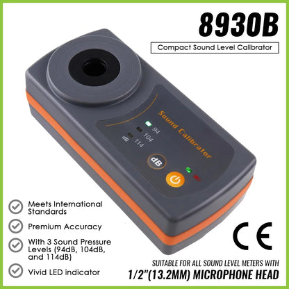 High-Accuracy 114dB/94dB Sound Level Calibrator
