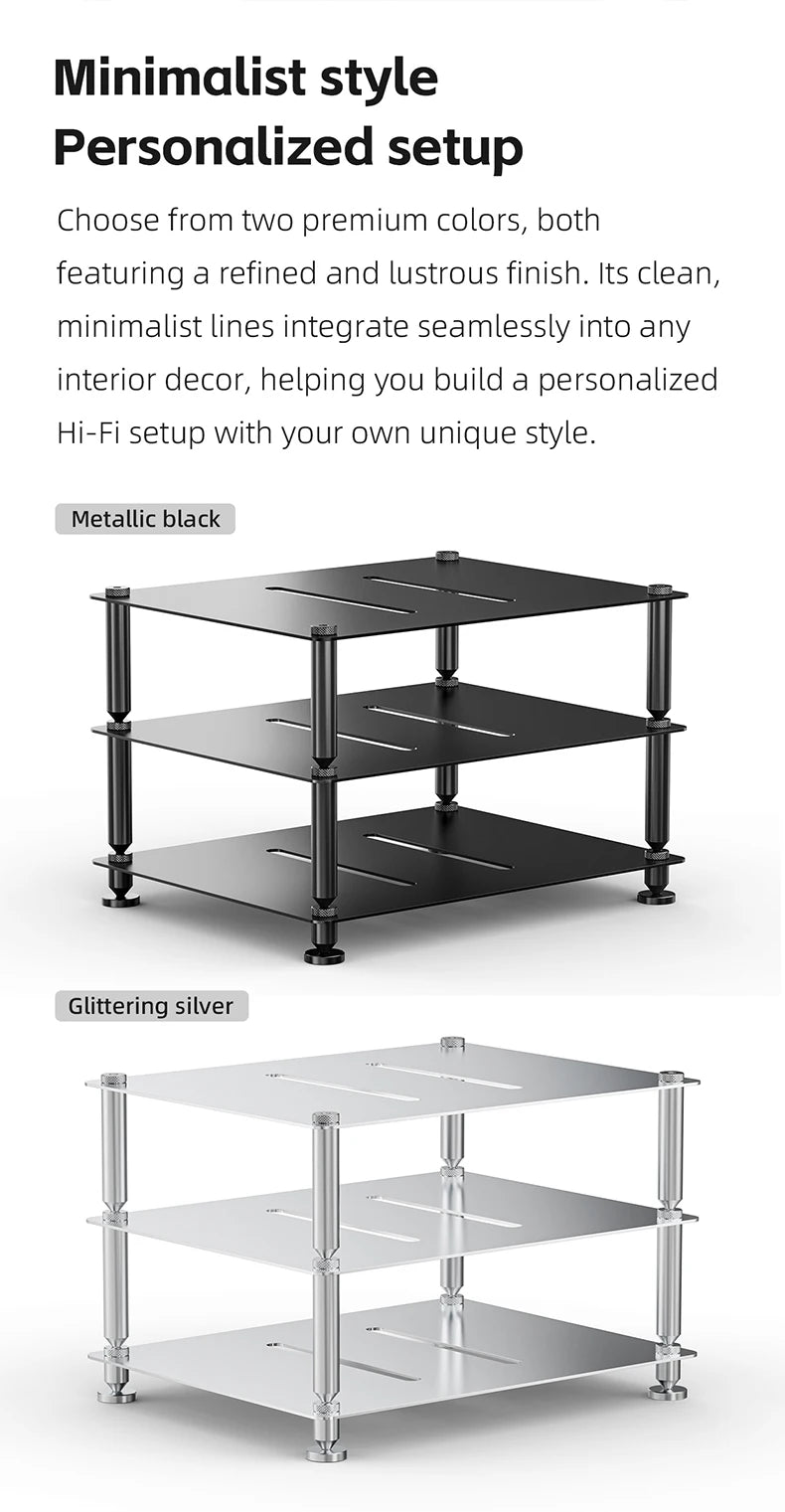 Modular Desktop HiFi Equipment Rack CD Decoder Amplifier Stand