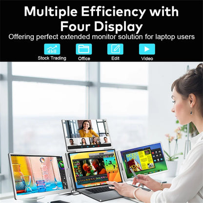 16" Portable FHD Sub Screen for Notebook Expansion