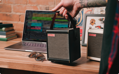 Portable Smart Guitar Amp and Bluetooth Speaker Black