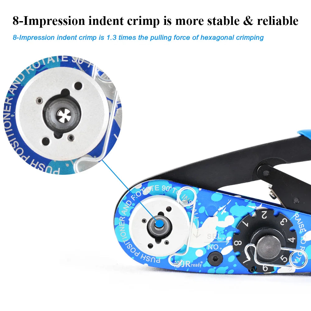 7 Position M22520/2-01 Wire Crimper for Miniature Connectors