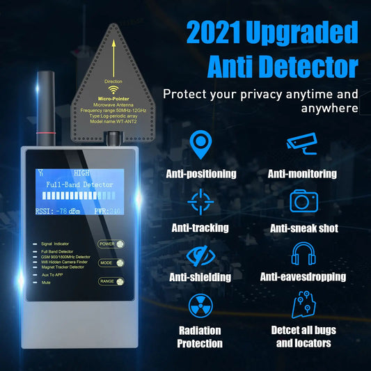 Wireless Audio & Camera Detector for Home Security