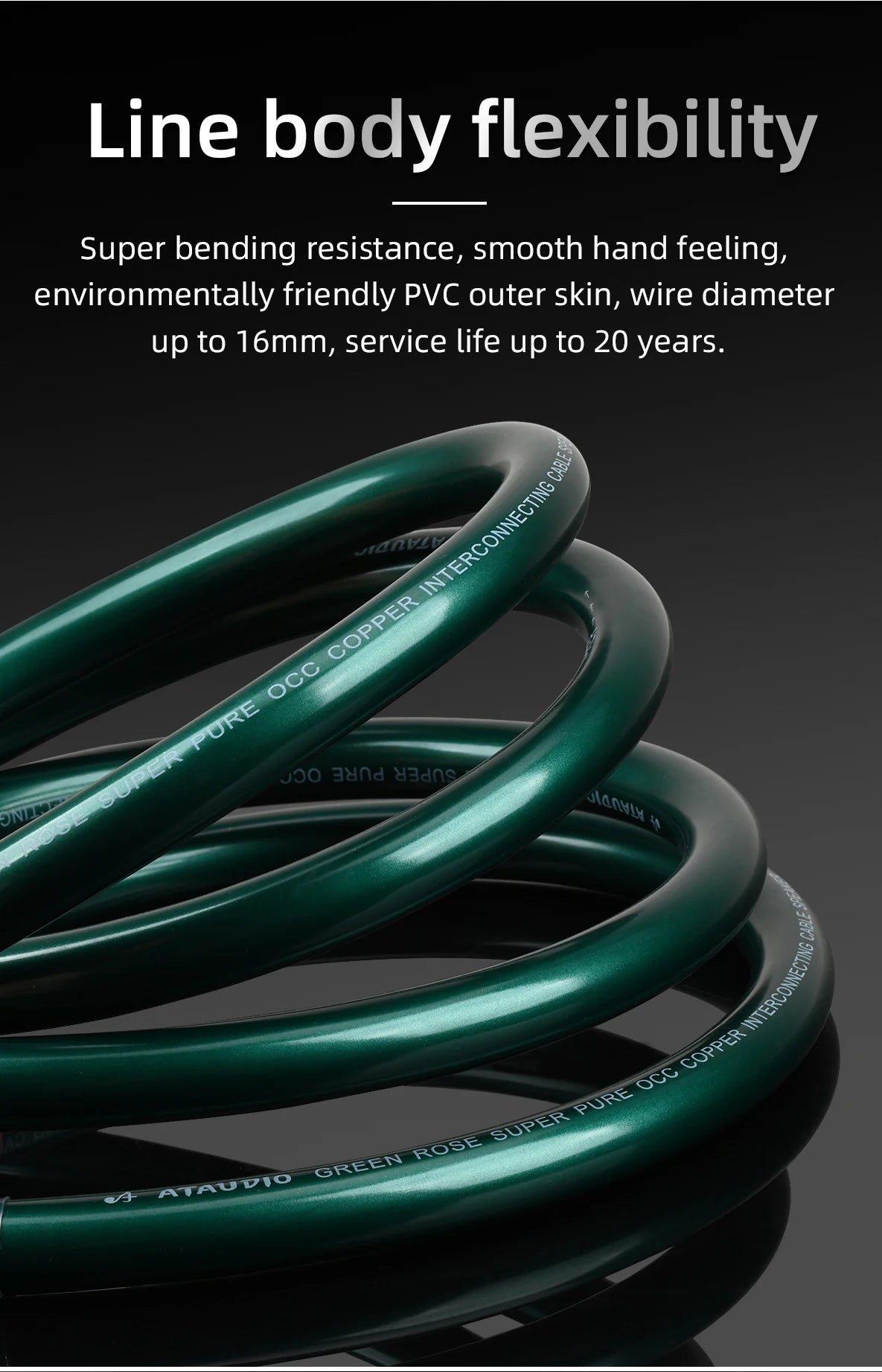 3m Hi-Fi OCC Copper Power Cable for Tube Amplifiers