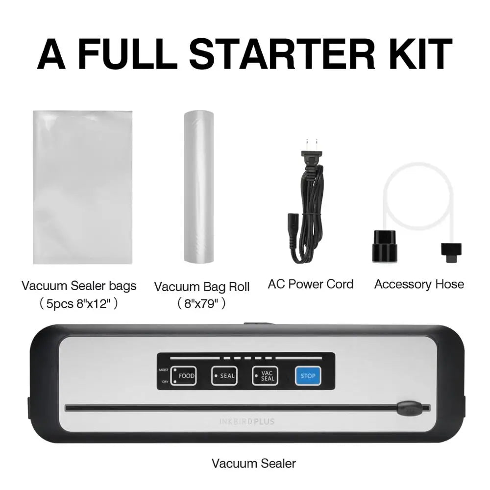 Automatic Vacuum Sealer Food Preservation Machine with Cutter