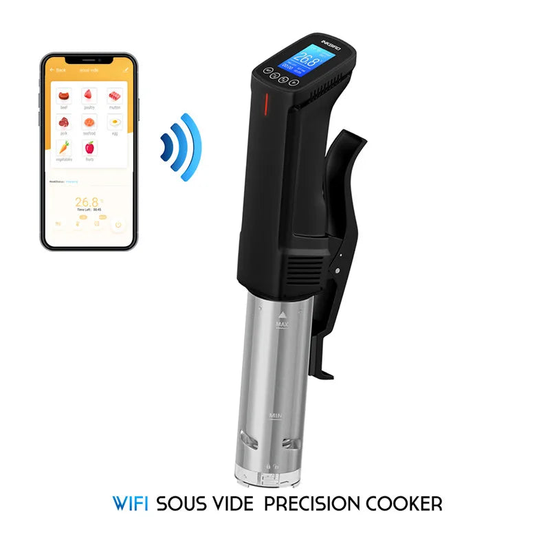 1000W WiFi Sous Vide Precision Cooker Stainless Steel