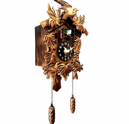 Modern Cuckoo Wall Clock with Bird Sound and Alarm