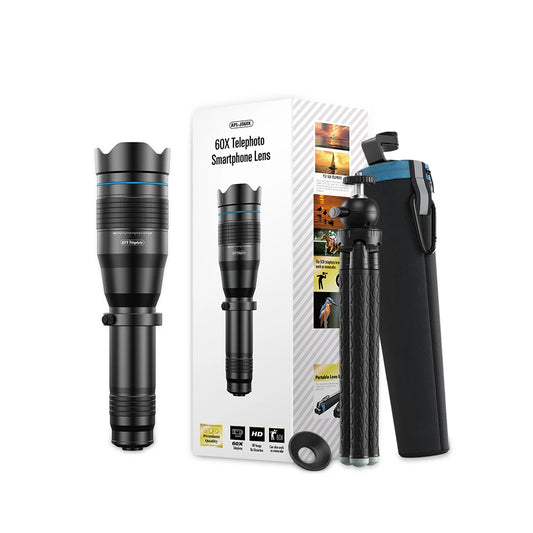 HD 60x Zoom Lens Telescope with Tripod Stand for Smartphones